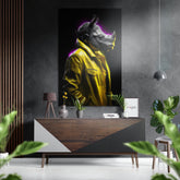 Fashionate Rhino Brushed Aluminum Dibond Wall Art.